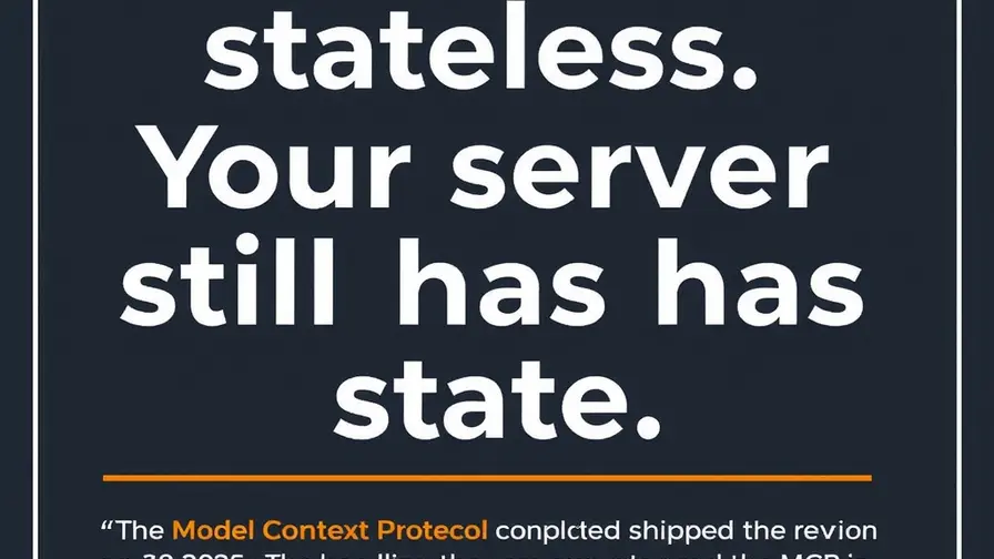 Illustration for a guide to migrating an MCP server to the stateless 2026-07-28 specification