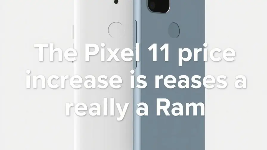Illustration for a report on the Pixel 11 price increase and the 2026 memory shortage